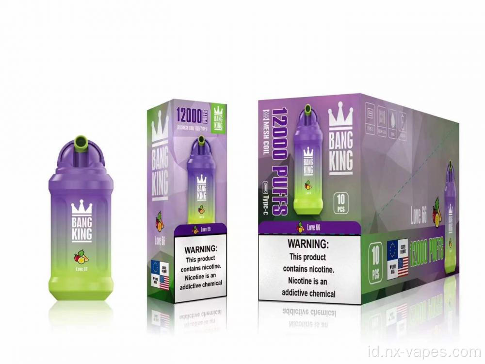 Bang king 12000 puffs vape rokok asli e