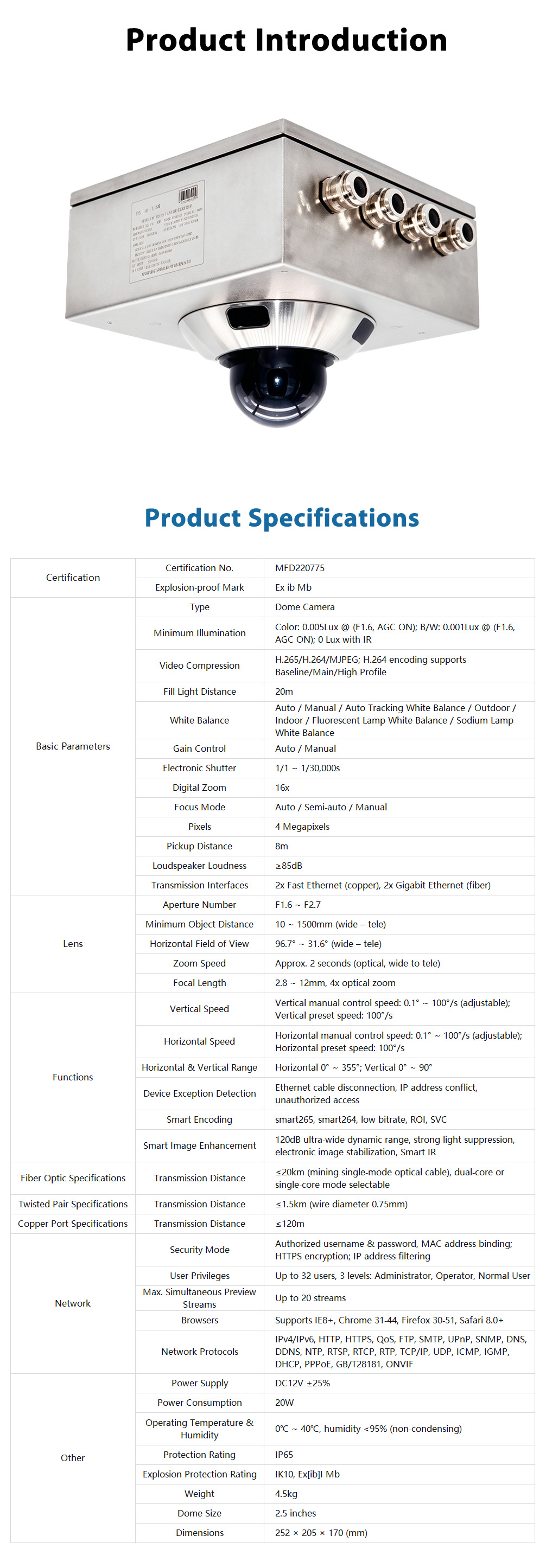 KBA12QMining Explosion‑Proof Products (Class I)