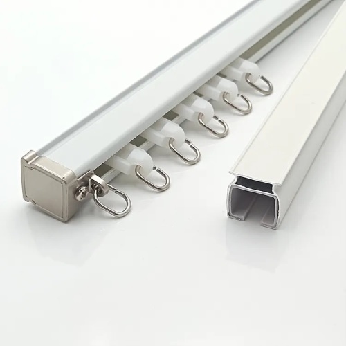 Vertical Blind Header Rail aluminum curtain track silent rail customization Manufactory