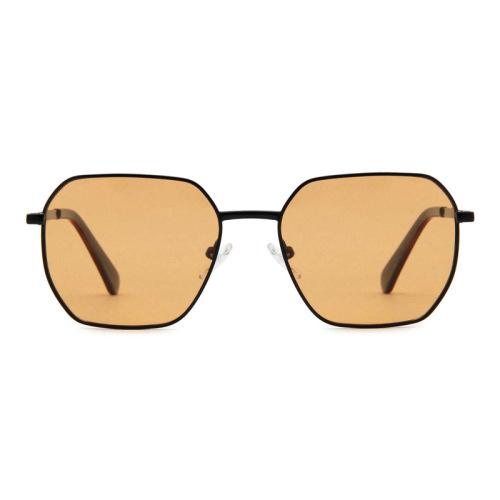 Mellume Geometric Polygonal Metal Polarized Sunglasses Wholesale