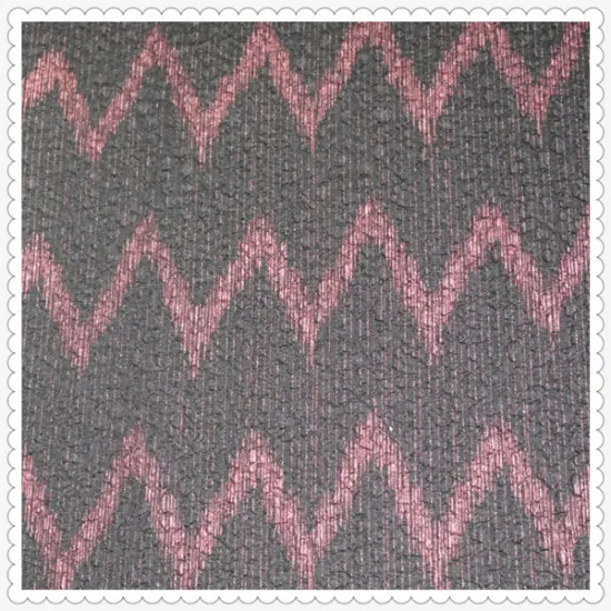 Wave pattern fashion poly spandex knit fabric for garment