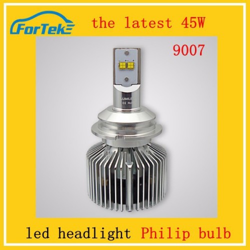 9007 45W 4500ml car led headlight bulbs high power led lights