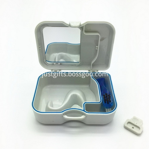 Promotional Square Denture Box With Mirror And Brush_3