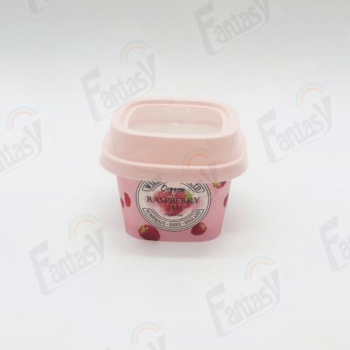 Impressão personalizada 250/120/100ml PP Cup de iogurte com tampas