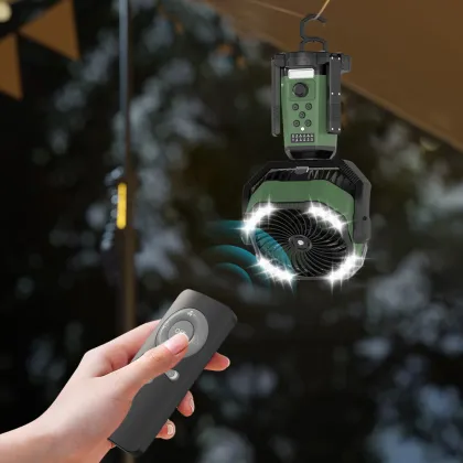 Double Leaf Camping Spray Fan