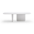 New Style Quality Rectangular White Solid Wood Dining Table