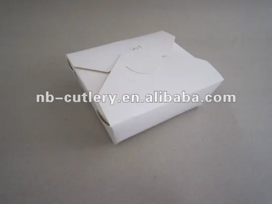 take away paper fast food box different sizes