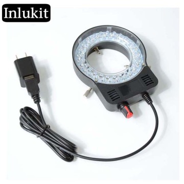 65 telecamera per microscopio USB LED con luce ad anello fluorescente