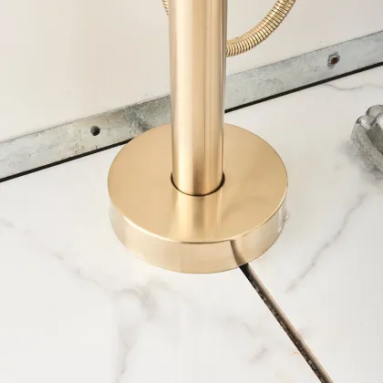Luxury Brushed Gold Bathroom Tub Mixer Faucet