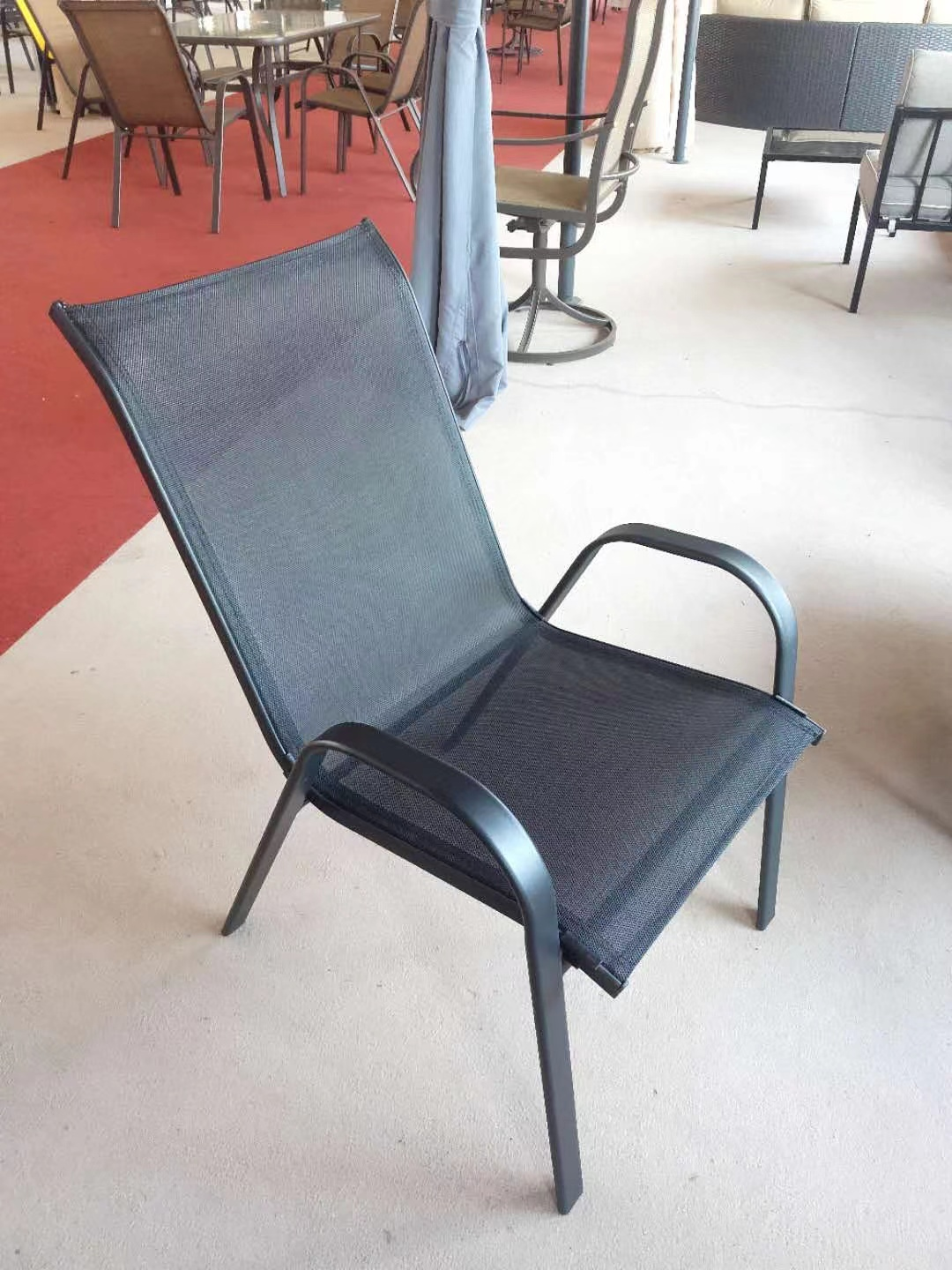 Stackable outdoor chairs