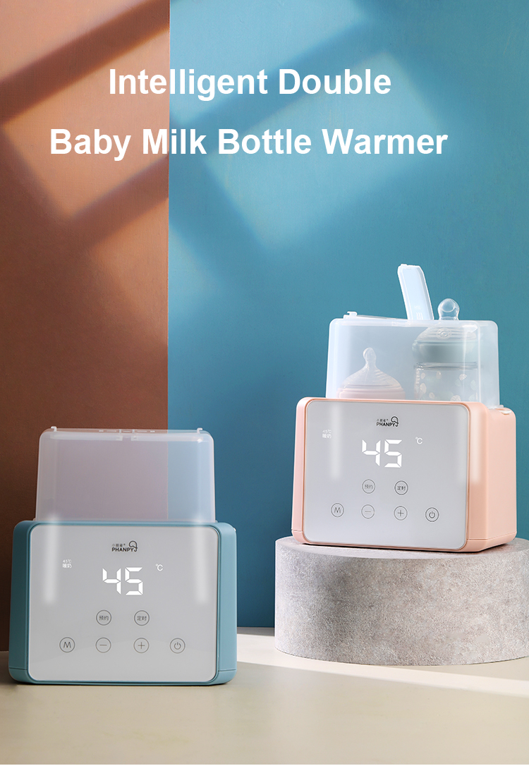 Double Baby Milk Bottle Warmer Bottle Sterilizer-Blue