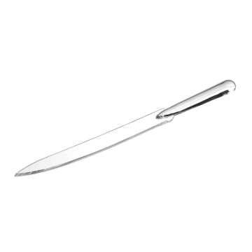 14 -Zoll -Qualitätskuchenmesser aus Kunststoff - klar wiederverwendbares Acrylmesser