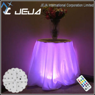Rechargeable battery Remote controlled 3W multi-colors LED Glass Martini Table Centerpiece