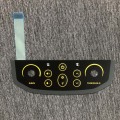 China Custom PET Embossed Button Membrane Foil Switch with LED Manufactory