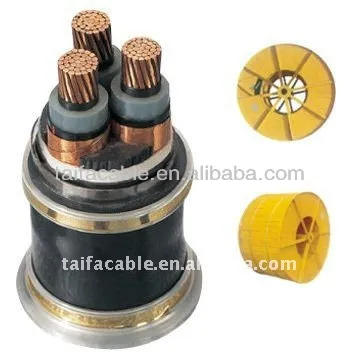 240mm2 xlpe insulated steel tape armored MV power cable