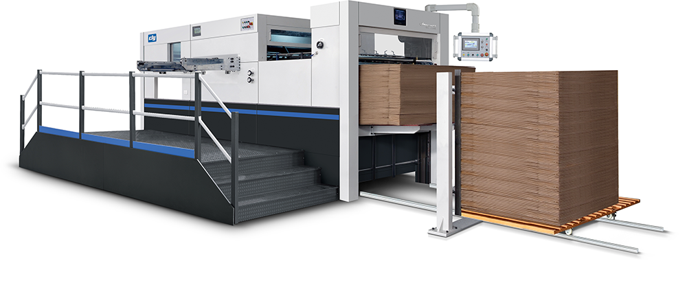 Automatic cardboard platen die cutting creasing machine