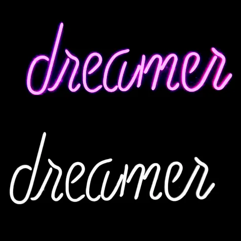 dreamer neon sign led