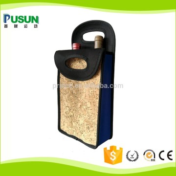 China factory cheap neoprene 2 bottles beer cooler holder bag
