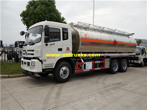 Dongfeng 20000L Malori ya tank ya mafuta ya Aluminium