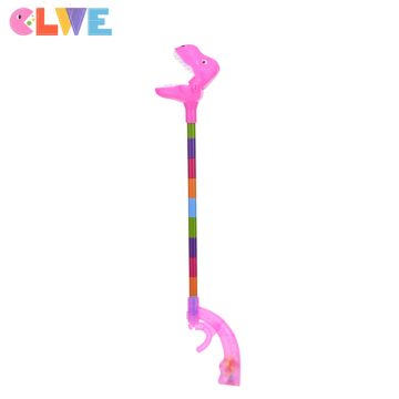 Pink dinosour grab claw slip bubble wand