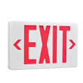 UL Signos de salida de emergencia con letras rojas