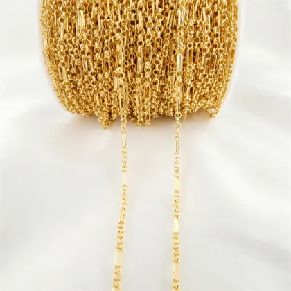 18K Gold Plated Rolo Chain for Jewelry Making