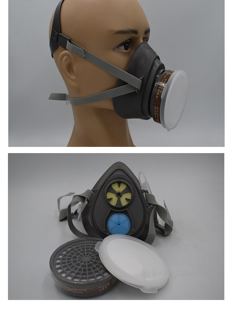 Rubber gas and dust mask 3200