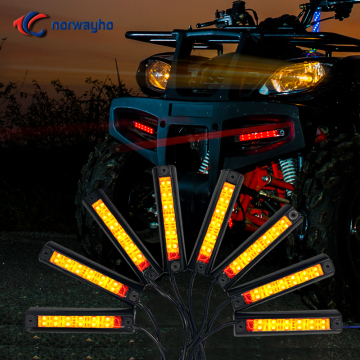 8 Pods RGB LED Rock Lights with IP68 Waterproof for Cars, Trucks, SUVs, and Boats