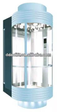 Square Type Glass Elevator Panoramic Lift Auto Glass Lift