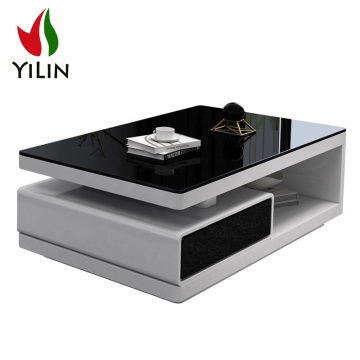 Factory Price Wholesale Luxury Coffee Tables: Tempered Glass and Wooden Coffee Tables
