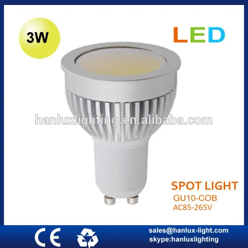 3W 240LM base GU10 TUV CE ROHS report LED bulb lights