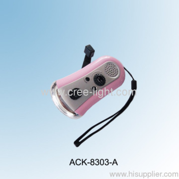 3led Dynamo Radio Flashlight Ack-8303-a 