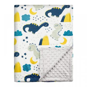 Cotton Swaddle Minky Baby Throw Blanket For Newborn