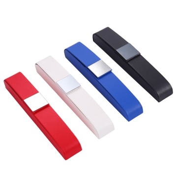 High-Quality Magnetic Closure Leather Pen Box with Customizable Laser LOGO - Perfect Business Gift