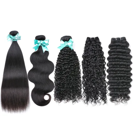 top grade raw unprocessed cuticle aligned hair loose curly hair extensions deep wavy human hair bundles