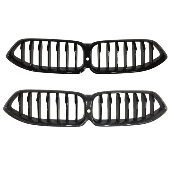 BMW 8 Series G14/G15/G16 Dual Line & Single Line Glossy Black/Carbon Fiber Grille Front Grille Modification