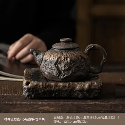 Handmade Japanese Gilding Iron Glaze Teapot