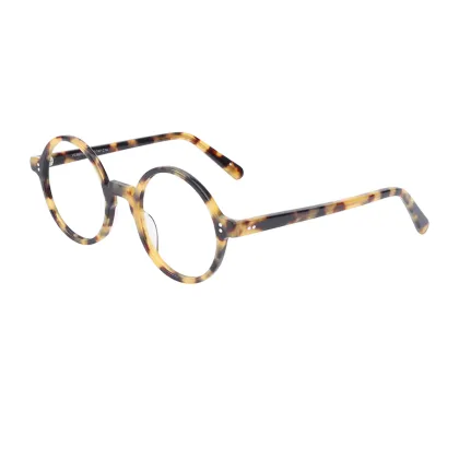 Wholesale Colorful Bright Color Light Acetate Optical Round Frames Glasses