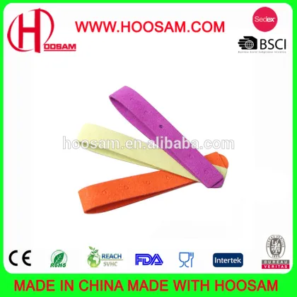 Popular microfiber natural essential oil anti mosquito repellent bracelet