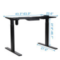 Single Motor Standing Computer Desk Adjustable On Wheels