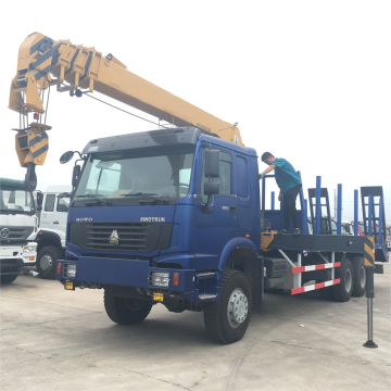 China Cheap Howo 6x6 8Ton Telescopic Boom Truck-Mounted Crane