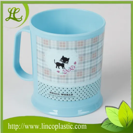 Wholesale Hard PP Plastic Cup with Handle 480ml