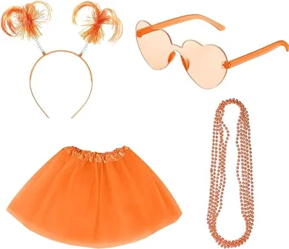 Women Kids Headband TUTU Costume Accessories Set