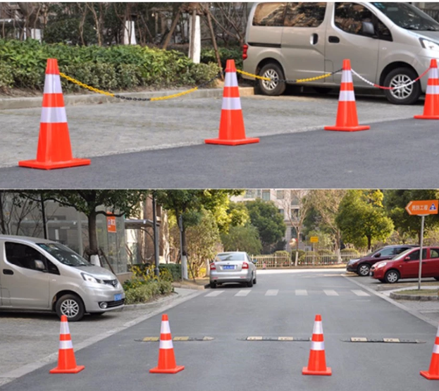 PVC road warning colored safety traffic cone