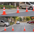 PVC road warning colored safety traffic cone
