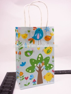 Custom logo paper packaging gift bag with handles , promotional gifts 2015