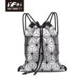 Рюкзак с геометрическими пайетками для девочек-подростков, сумка на шнурке