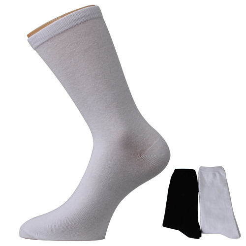 Weiße schwarze Männer Mid-Calf Socken