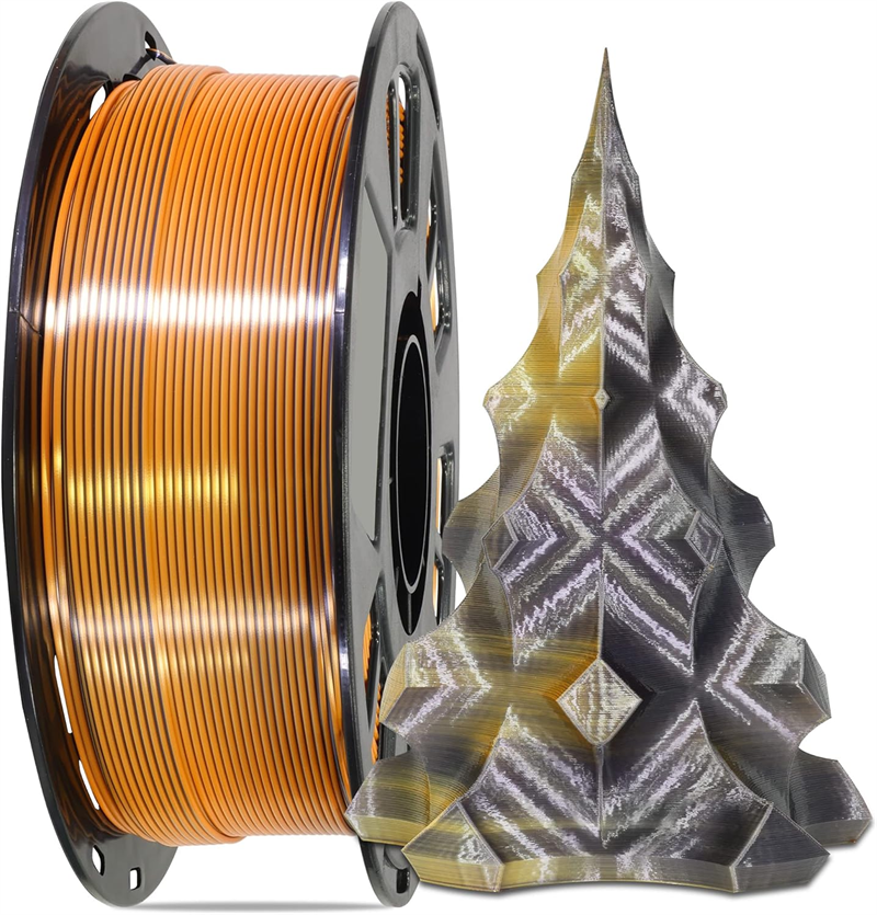 Dual-Color Silk PLA 3D Printing Filament