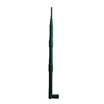 2.4GHz 9dBi Wi-Fi Rubber Terminal Whip Antenna, Used in ISM/WLAN Wireless AP/Adapter